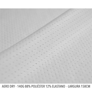 AERO DRY + IMPRESSÃO + CALANDRAGEM 88% Poliéster 12% eslastano 158 x 100 4x0 SUBLIMAÇÃO  