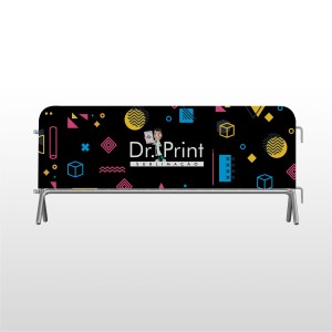 CAPA DE GRADIL PERSONALIZADA - DUPLA FACE POLIÉSTER 120G  4X4 COLORIDO FRENTE E VERSO SUBLIMAÇÃO COSTURA 