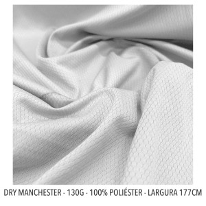 DRY MANCHESTER + IMPRESSÃO + CALANDRAGEM Dryfit 100% Poliéster 177 x 100 4x0 SUBLIMAÇÃO  