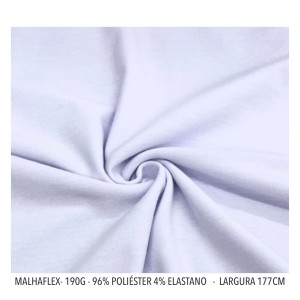 MALHAFLEX + IMPRESSÃO + CALANDRAGEM 96% Poliéster 4% Elastano 177 x 100 4x0 SUBLIMAÇÃO  