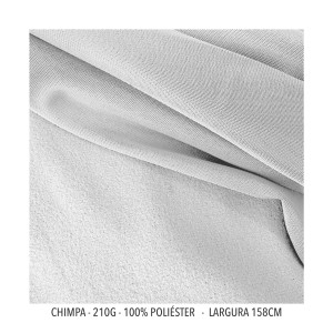 CHIMPA + IMPRESSÃO + CALANDRAGEM 100% Poliéster 158 x 100 4x0 SUBLIMAÇÃO  